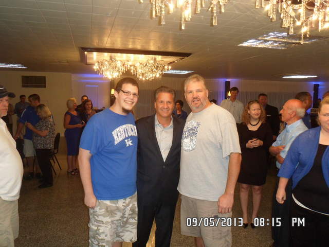 Me and Jake with Coach Cal!!! GO WILDCATS!!!! BBN!